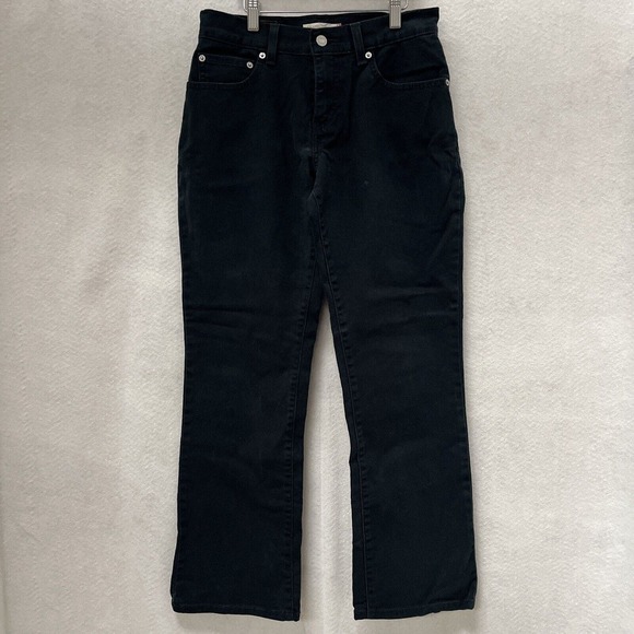 Levis 550 Womens Size 6 Relaxed Boot Cut Denim Jeans Black vintage 90’s - Picture 1 of 12